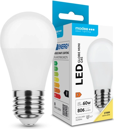 LED Bulb Modee Globe Mini G45 8.5 W E27 806 lm warm white