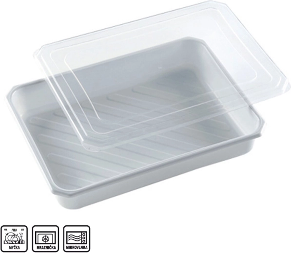 Rectangular PP container 4 l