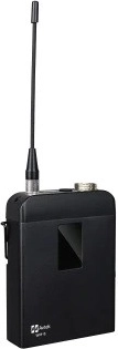Two bodypack transmitters with LCD
