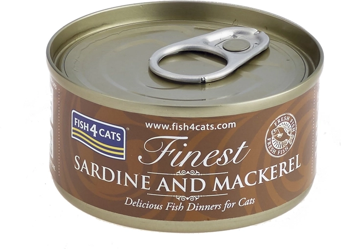 Консерва за котки сардина със скумрия FISH4CATS 70 г