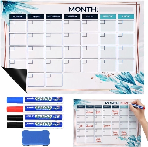 Magnetic dry-erase fridge planner Maaleo 30 × 40 cm