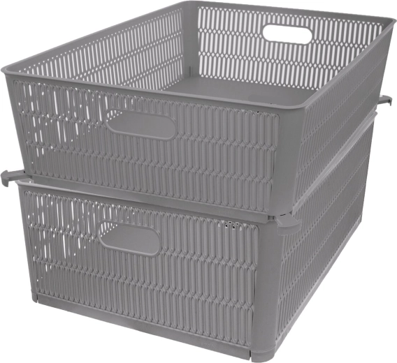 Stackable design saves space