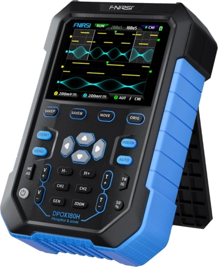 Fnirsi DPOX180H handheld digital phosphor oscilloscope 2-in-1 with signal generator