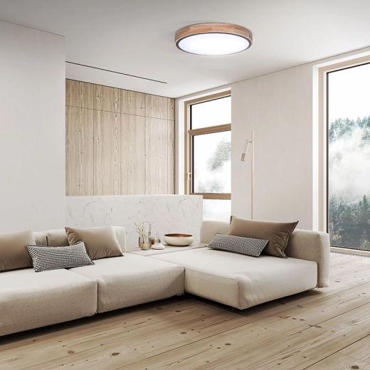 Natural oak look in a modern circular design