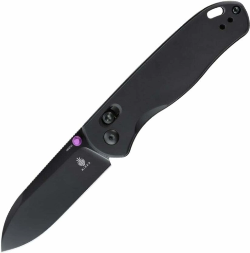 Kizer Drop Bear – черен джобен нож от алуминий (154CM, EDC)