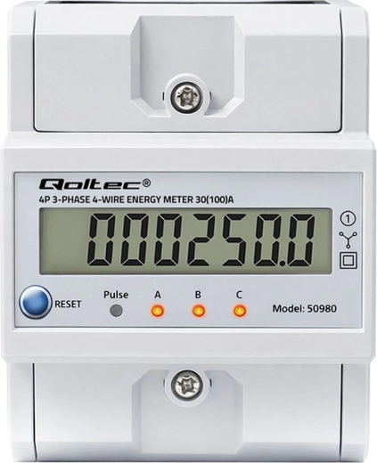 Clear LCD display and LED indication