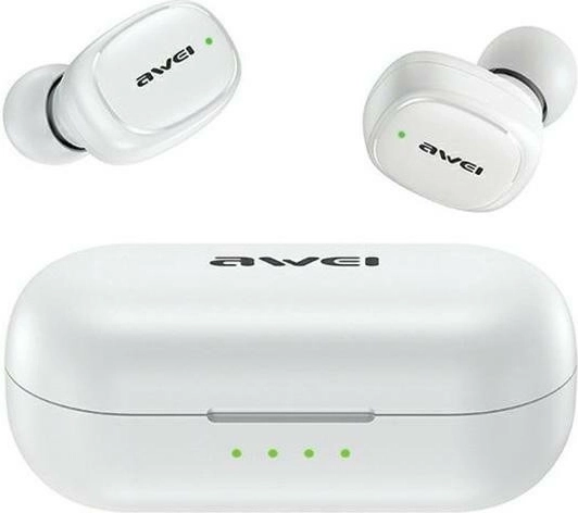 Wireless earphones awei t13 pro tws (bluetooth 5.1) white