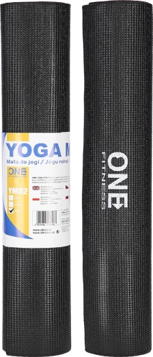 Постелка за йога ONE Fitness YM02 черна