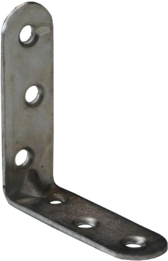 Монтажен ъгъл с релеф 60 × 18 × 2 mm, бял поцинк, 15 бр.