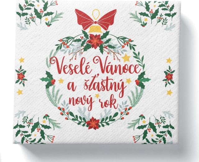 Christmas napkins Merry Christmas, 3-ply, 33 × 33 cm