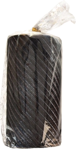 Caro black pillar candle 7 × 14 cm