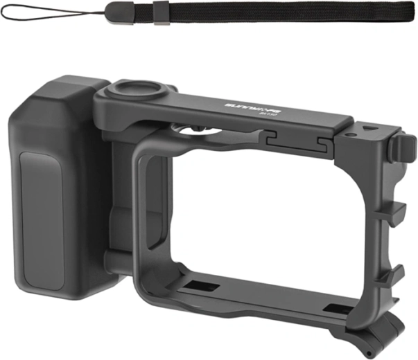 Sunnylife комплект за влогване за Insta360 GO Ultra с връзка за врат и cold shoe адаптер (черен)