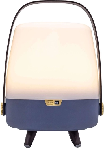 Kooduu Lite-up Play mini portable lamp with JBL Bluetooth speaker, ocean blue