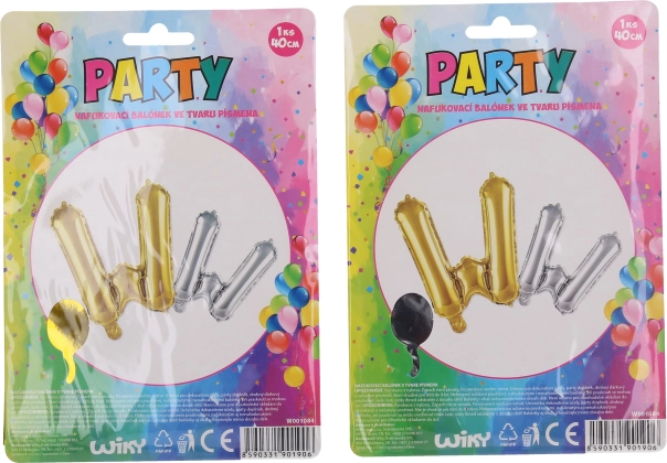 Inflatable Balloon Shaped Like the Letter W