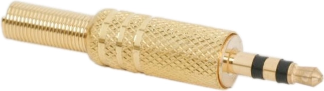 Gold-plated 3.5 mm stereo jack connector
