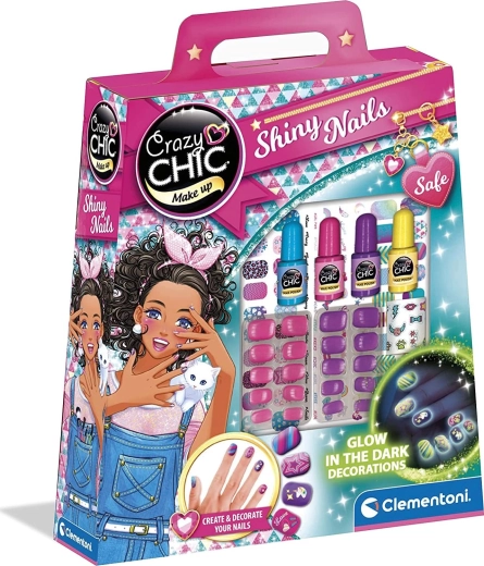 Crazy Chic нокти, светещи в тъмното от CLEMENTONI