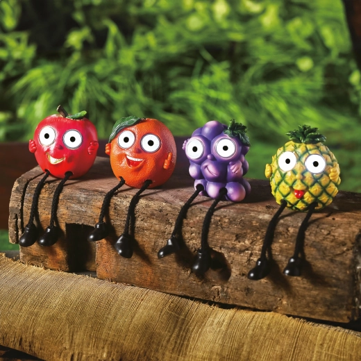 Solar Fruit with Scissors and LED Lighting - 1 piece