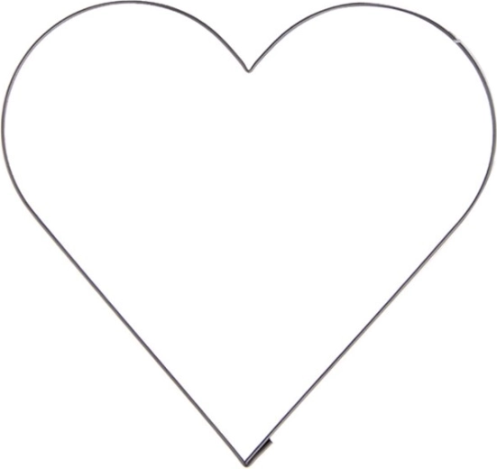 Large stainless steel heart cookie cutter