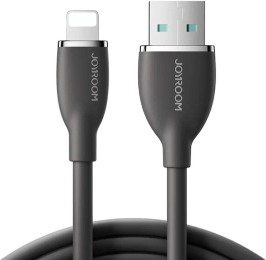 Joyroom color USB-A to Lightning cable 1.2 m (black)