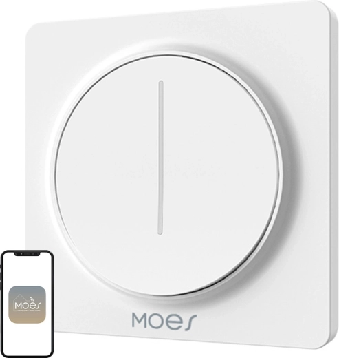 Moes ZigBee touch light dimmer white - 1 piece