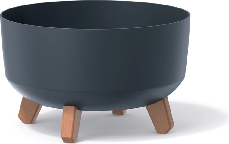 Саксия на крачета Gracia Low 28,5 cm – антрацит