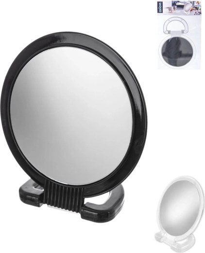 Double-sided cosmetic mirror Duo 15 cm with stand, assorted