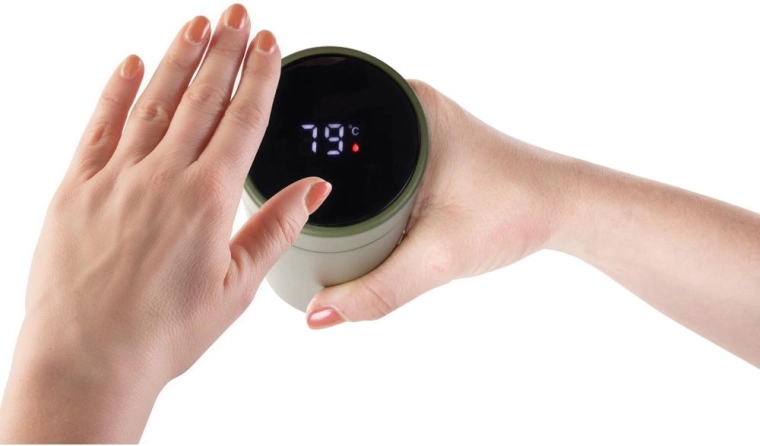 Drink temperature at a touch
