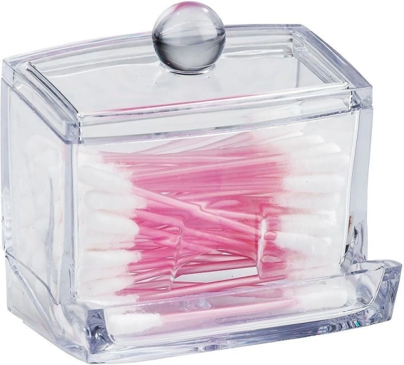 Acrylic Cotton Swab Dispenser ORION