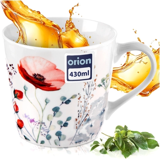 Large 430 ml capacity for comfortable sipping