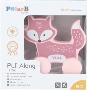 VIGA Wooden Pull-Along Fox