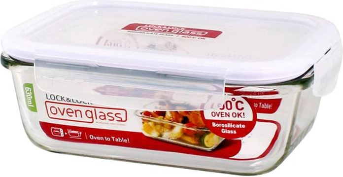 Glass baking dish with lid LocknLock 630 ml made of borosilicate glass