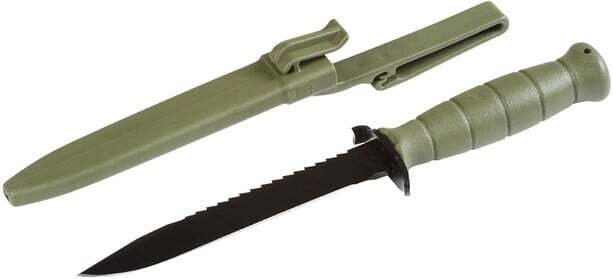 Тактически нож GLOCK FM81 Battle Field Green със назъбено острие