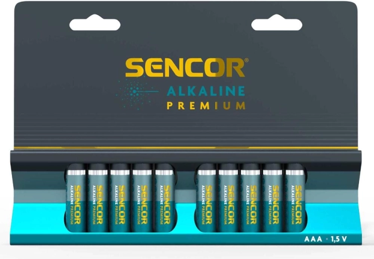 Алкални батерии Sencor AAA Premium – 10 броя