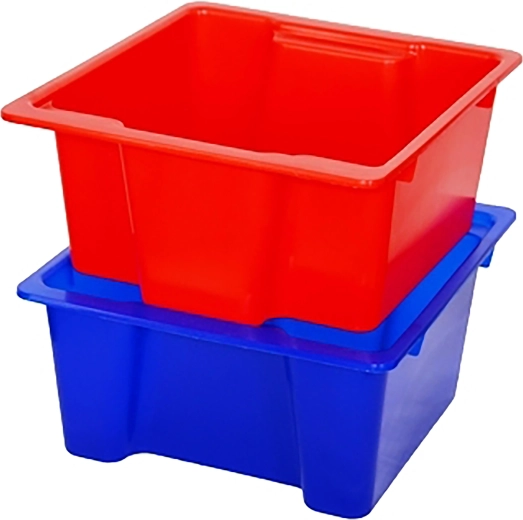 Stackable storage box 25 × 25 cm, 6 l, color mix