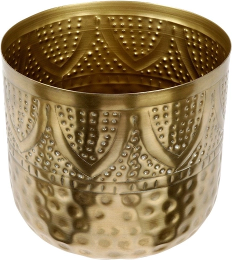 Hammered and embossed decor for a luxurious effect