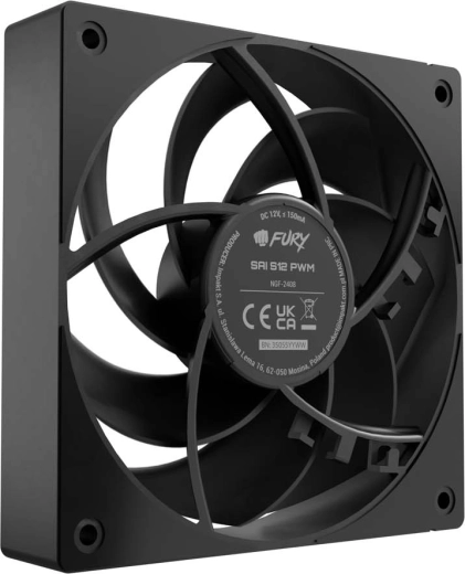 Вентилатор Fury Sai S12 PWM черен