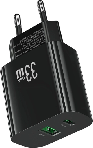 Two ports: USB-C + USB-A