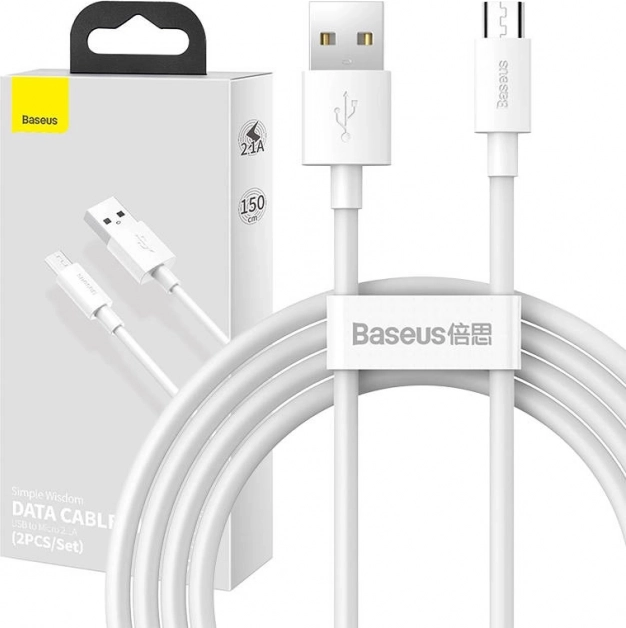 Baseus USB to Micro Data Cable Set 2.1A 1.5m