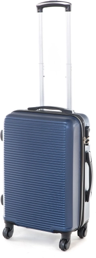 Travel hardshell suitcase ABS, 37 l, blue, size S