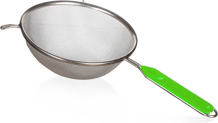 CULINARIA Strainer 19.5 cm green, tin-plated metal