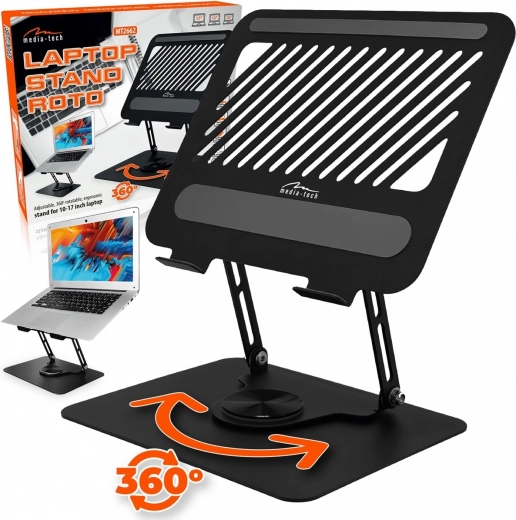 Ергономична въртяща се стойка за лаптоп 10-17 MEDIA-TECH Laptop Stand Roto