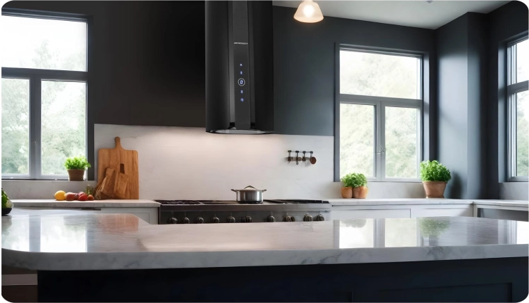 Energy-saving LED cooktop lighting