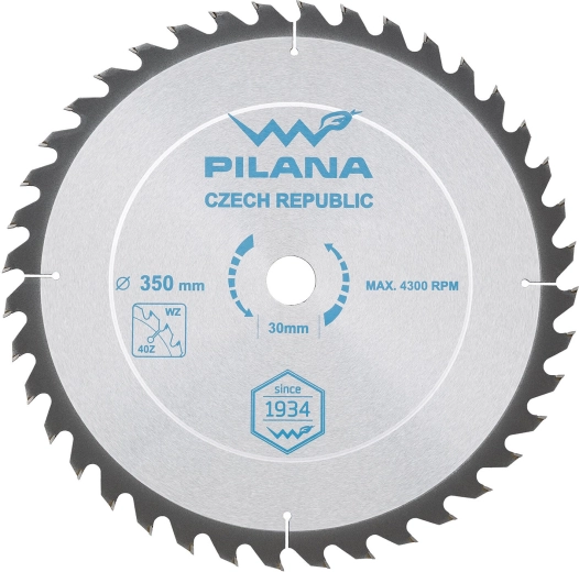 Циркулярен трионен диск PILANA SK 5255 WZ 350 × 3,0 × 30, 40 зъба