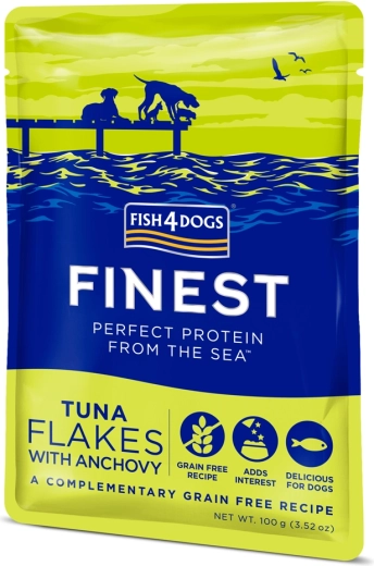 Пауч за кучета с риба тон и аншоа 100 g FISH4DOGS