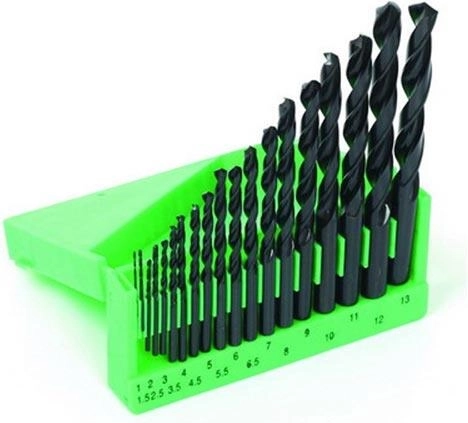 HSS Metal Drill Bit Set 1–13 mm, 19 pieces