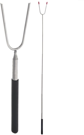 Telescopic roasting fork 24.5–86 cm