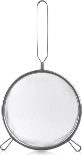 Kitchen stainless steel strainer with handle 20 cm
