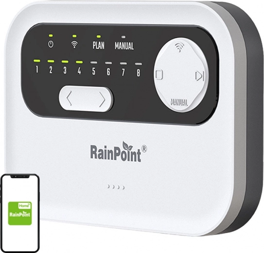 RainPoint Wi‑Fi 8‑zone irrigation controller