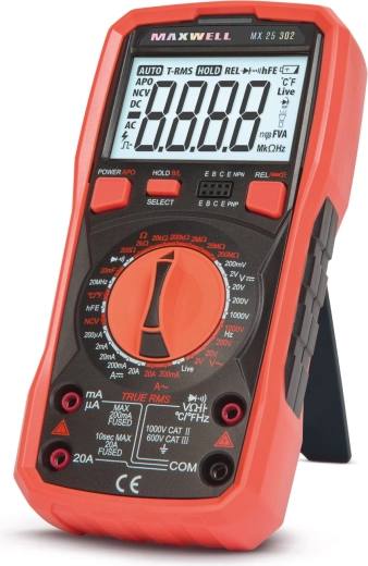 True RMS Digital Multimeter with Voltage Detection