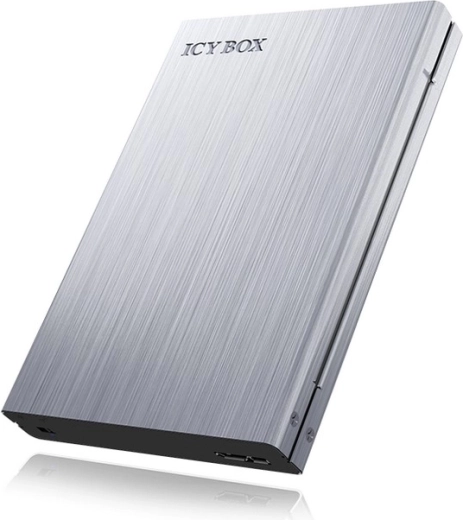 ICY BOX външен алуминиев корпус за 2,5" SATA диск със защита срещу запис (USB 3.0 UASP)